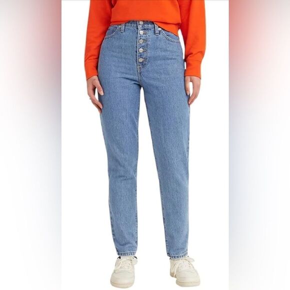 NWT Levi's High Waisted Taper Jeans Mom 31 - Picture 1 of 9